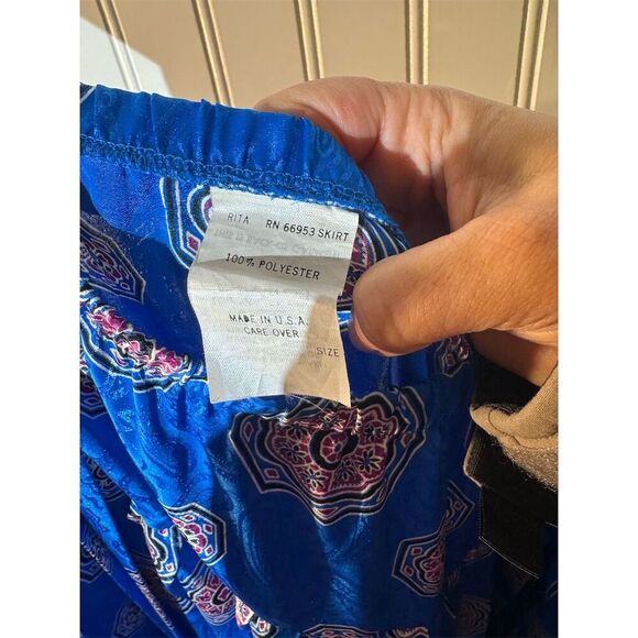 VTG Castleberry Blue Two-Piece Set | 70s Preppy, Retro Boho, Statement Fashion - Picture 11 of 11